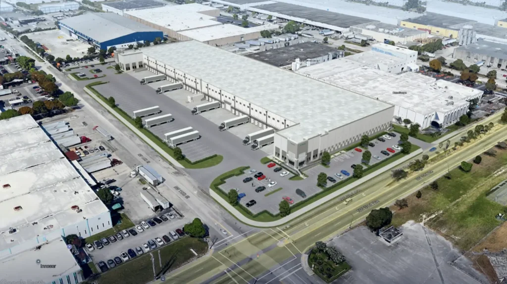 Prologis Gratigny Industrial Park warehouse in Opa-locka Miami FL industrial real estate property